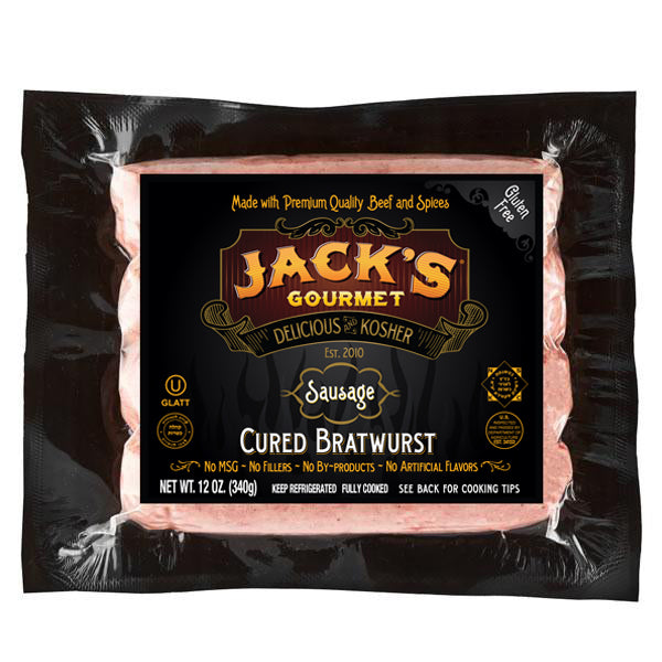 Beef Bratwurst Sausage (12oz) 4 Links - Jack's Gourmet