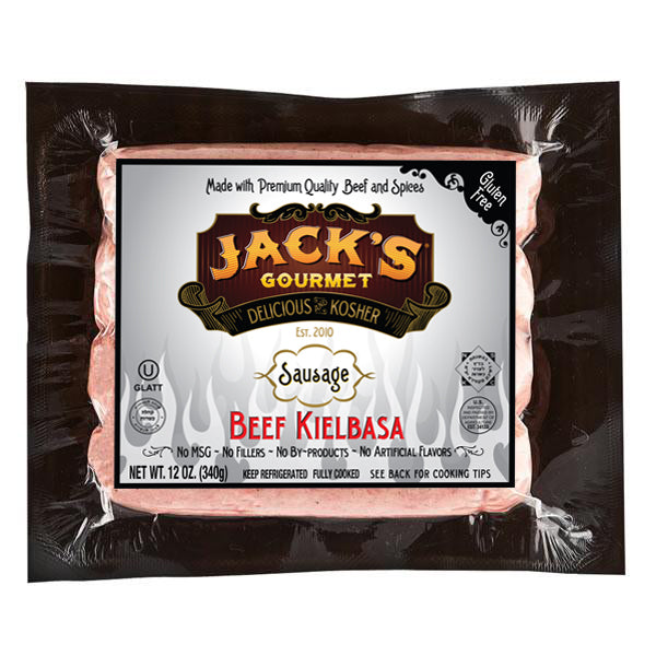 Beef Kielbasa Sausage (12oz) 4 Links - Jack's Gourmet - 1