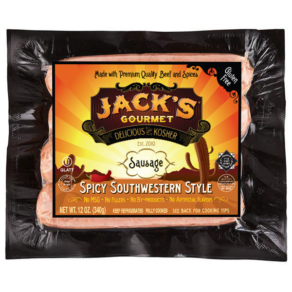 Spicy Southwestern-Style Beef Sausage (12oz) 4 Links - Jack's Gourmet